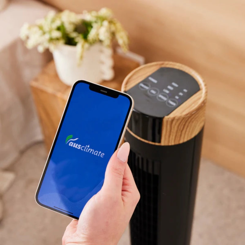 Ausclimate Smart Large 102cm Tower Fan smart phone app