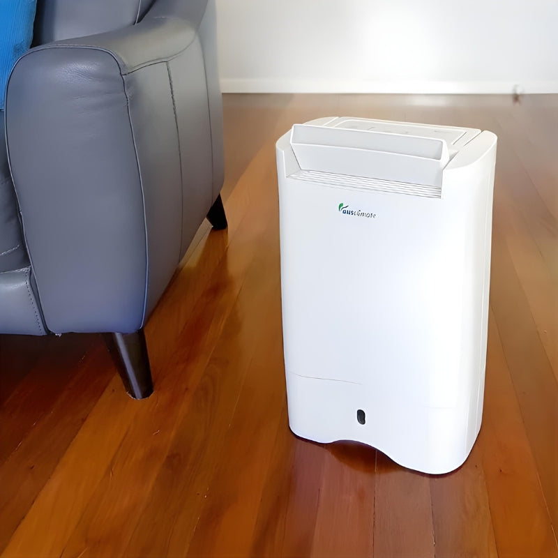 Ausclimate cool seasons 10L desiccant dehumidifier in loungeroom