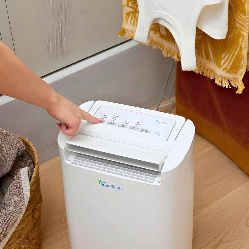 Ausclimate cool seasons premium 10L desiccant dehumidifier laundry mode function