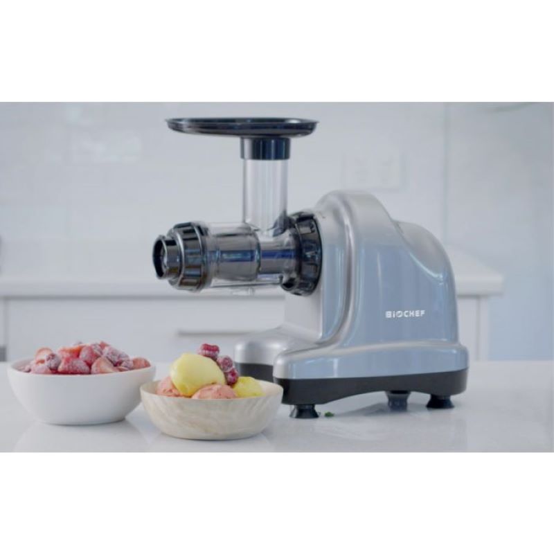 BioChef Axis Cold Press Juicer making sorbet