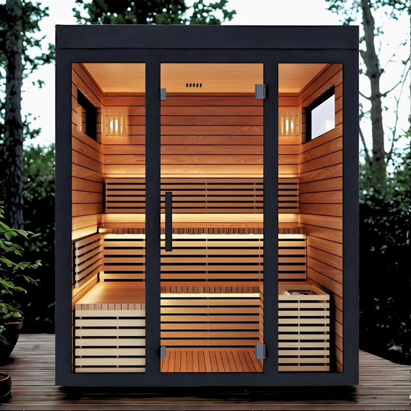 Innerlight Demfin 5 Person Outdoor Traditional Steam Sauna