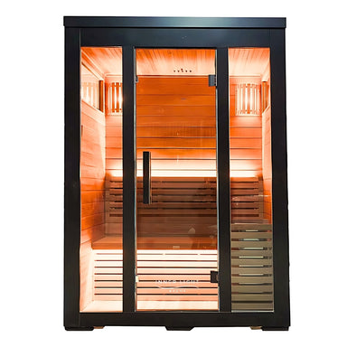 Innerlight Demfin Traditional 3 Person Outdoor Sauna front view