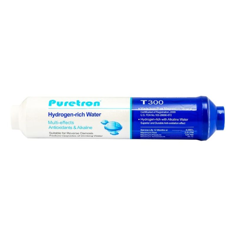Hydrogen Rich High Alkaline Reverse Osmosis Post Filter Inline + Fittings (GT6-32)