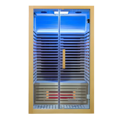 innerlight 2 person full spectrum infrared sauna front view