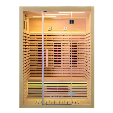 innerlight infrared full spectrum 3 person sauna front