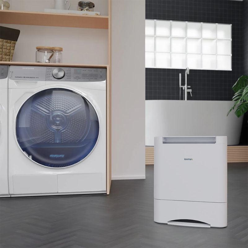 ionmax ion632 desiccant dehumidifier in laundry