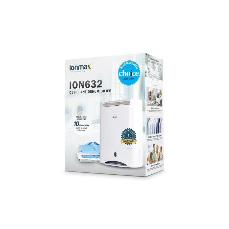 ionmax ion632 desiccant dehumidifier  box