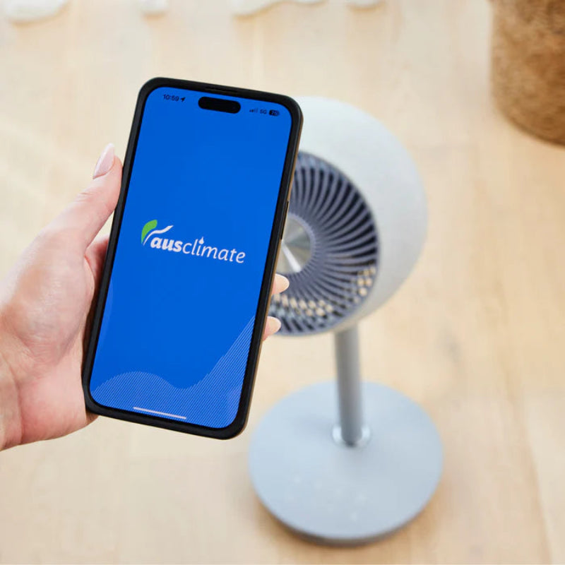 Ausclimate EcoSmart Pedestal Air Circulator smart phone app
