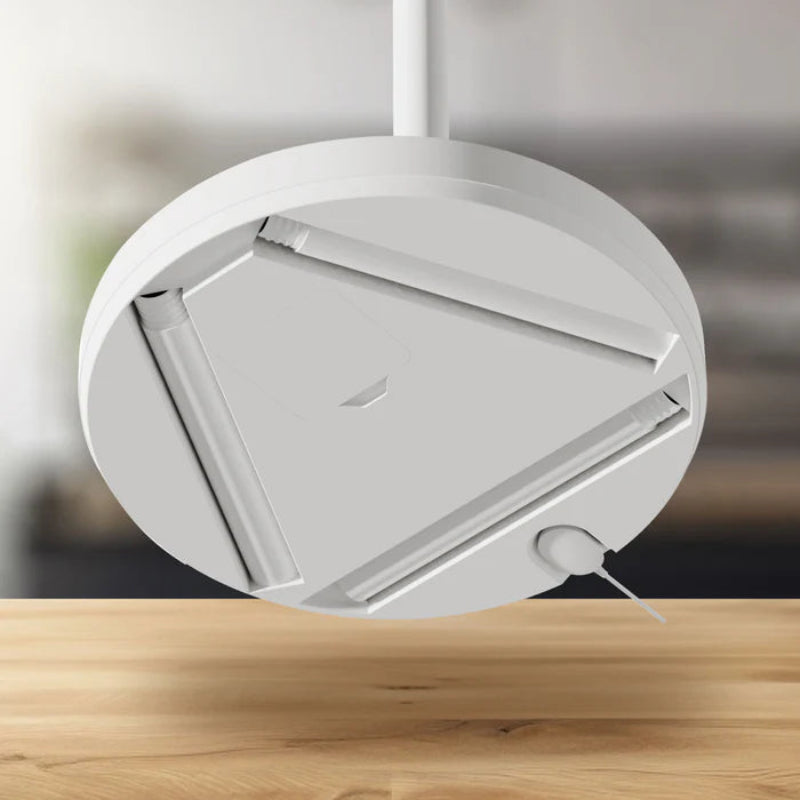 Ausclimate Flow IQ - Smart Cordless Pedestal Fan showing the base of the fan