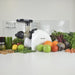 BioChef Gemini Twin Gear Cold Press Juicer in the kitchen with fruits around it 