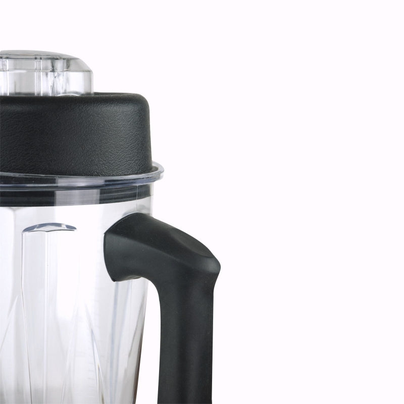 A close up view of the BioChef High Performance Blender jug lid