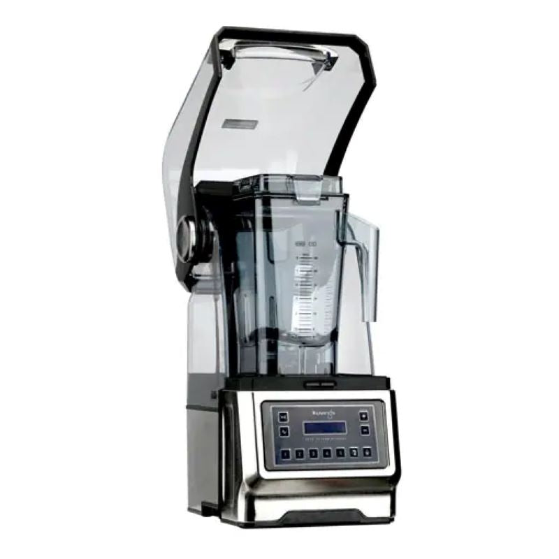 Kuvings CB980 Commercial Auto Blender frontal view with lid open