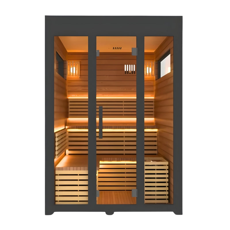 Innerlight Demfin 5 Person Outdoor Traditional Steam Sauna  front