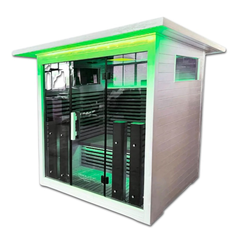 Innerlight La Mar Outdoor Infrared Sauna White 4 person