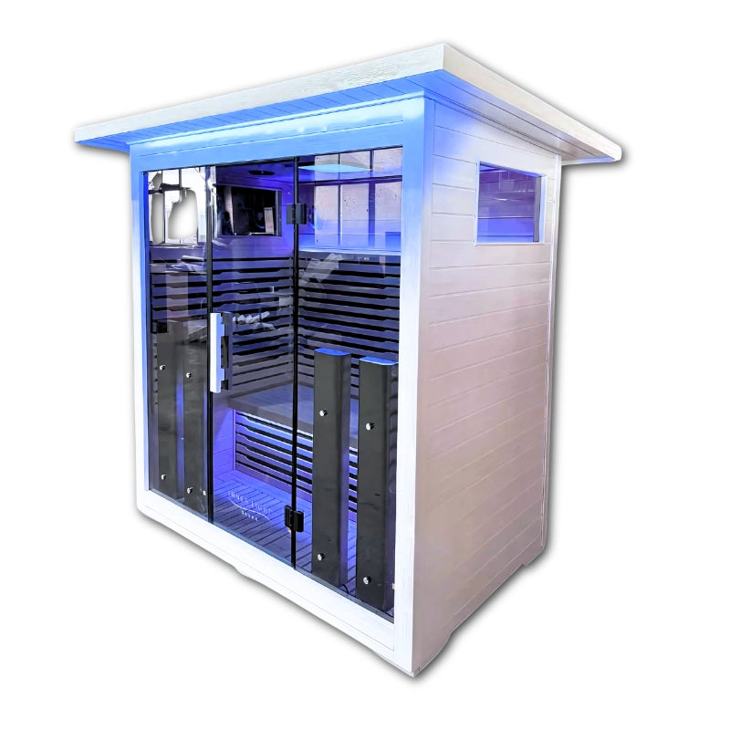 Innerlight La Mar Outdoor Infrared Sauna White 4 person