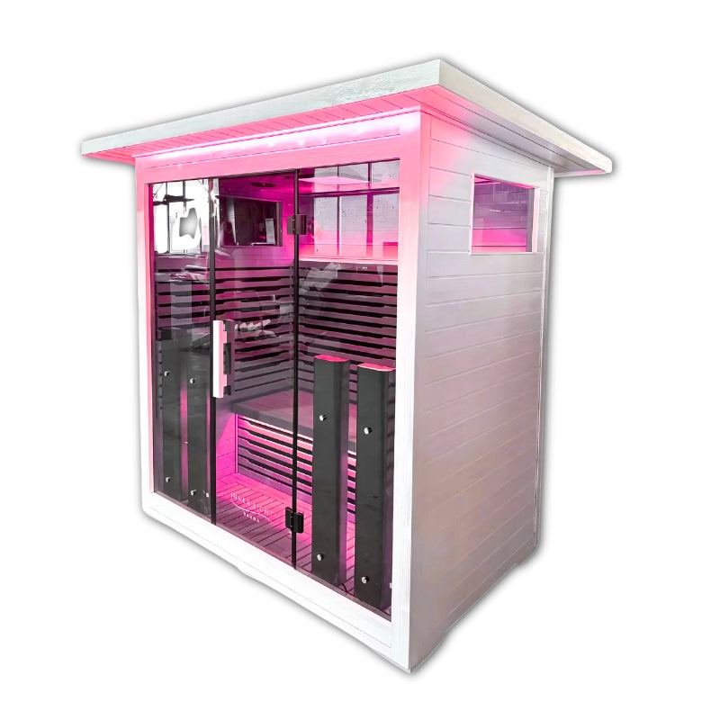 Innerlight La Mar Outdoor Infrared Sauna White 4 person