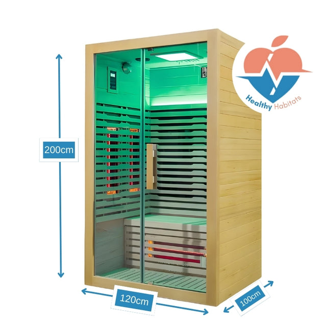 Innerlight sauna 2 person dimensions