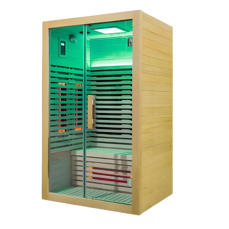 Innerlight 2 person indoor infrared sauna Green led lights