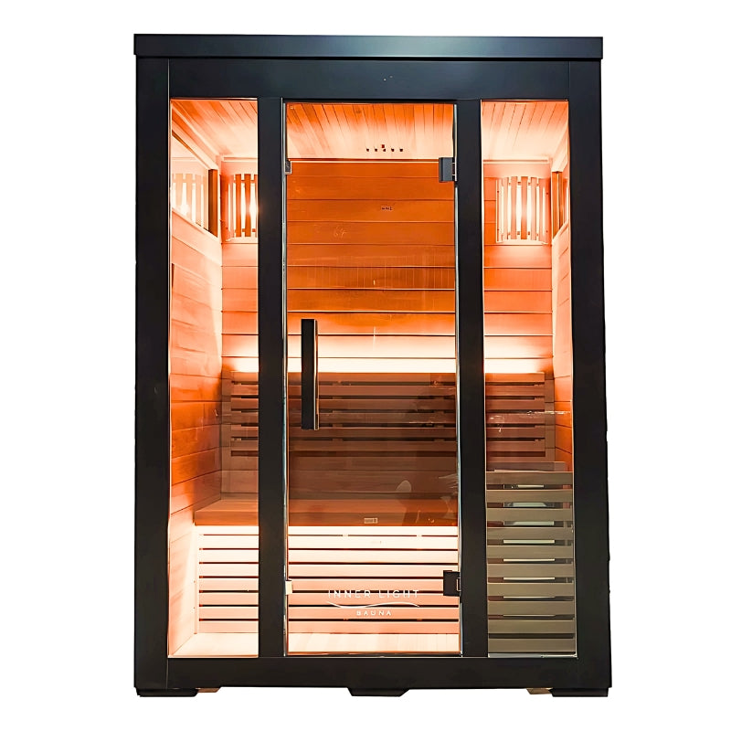 Innerlight Bella Deluxe 3 Person Outdoor Infrared Sauna front view
