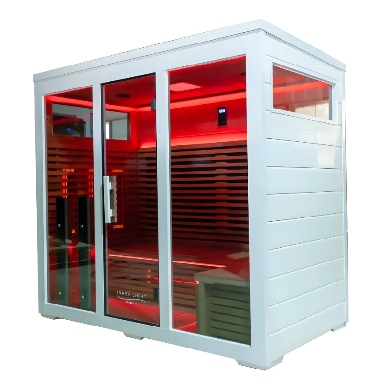 Innerlight Bella Deluxe 5 Person Outdoor Infrared Sauna front side