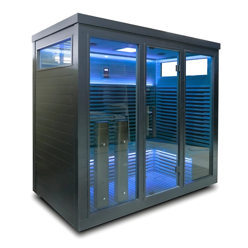 Innerlight Bella Deluxe 5 Person Outdoor Infrared Sauna  front side view