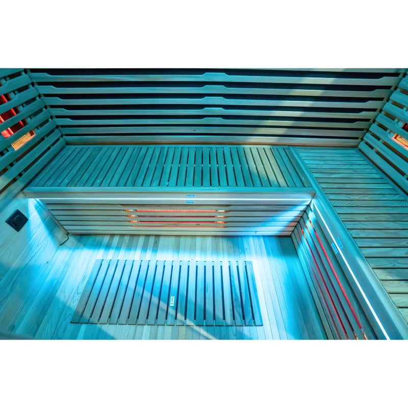 Innerlight Bella Deluxe White 3 Person Outdoor Infrared Sauna  heaters 2