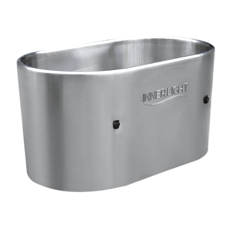 Innerlight Oval Stainless Steel Ice Bath side view