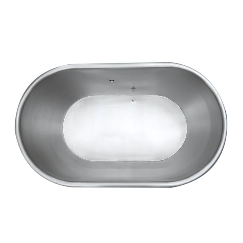 Innerlight Oval Stainless Steel Ice Bath top view