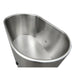 Innerlight Oval Stainless Steel Ice Bath with chiller top side view