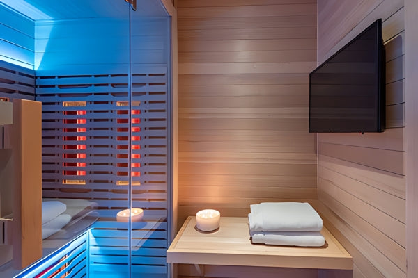 innerlight 2 person infrared sauna in a day spa