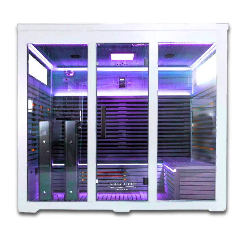 Innerlight Bella Deluxe 5 Person Outdoor Infrared Sauna front