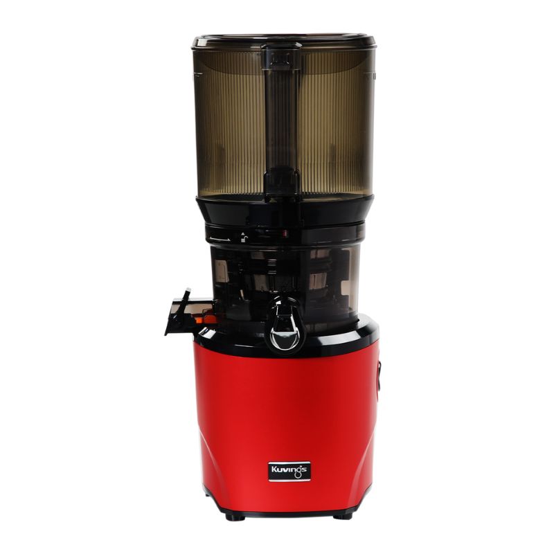 image of red model of the Kuvings AUTO10 Cold Press Juicer 