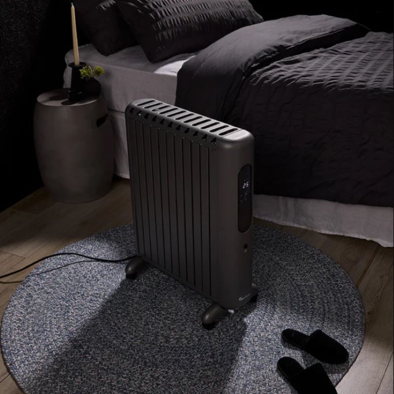 Ausclimate Smart Enclosure Oil Filled Heater in the bedroom