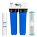 Twin Whole House Water Filter System 20" X 4.5" Big Blue