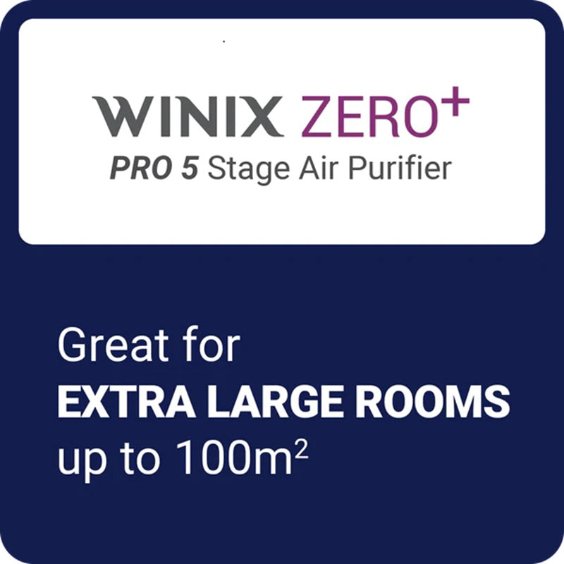 Winix zero+ 5 stage room size