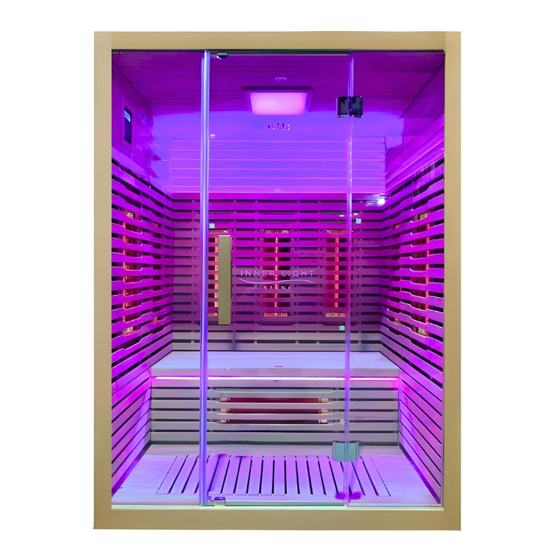 innerlight 3 person infrared sauna violet