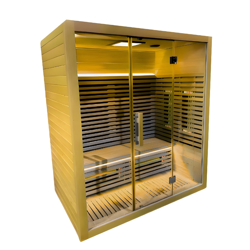 innerlight 4 person infrared full spectrum sauna  side view 