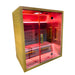 innerlight 4 person infrared full spectrum sauna  side view red
