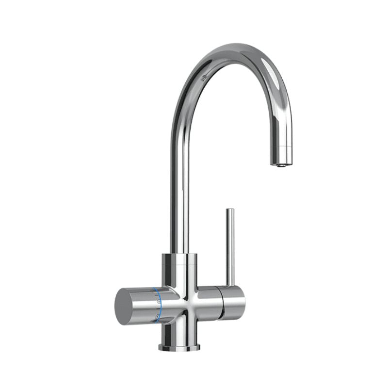 Sodatap 5 in 1 Sparkling Water Tap Chrome Curved