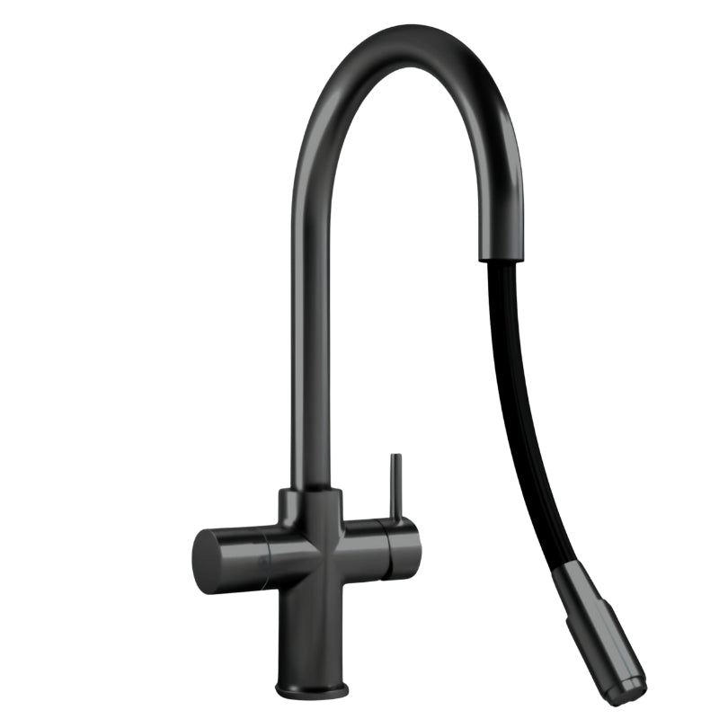 Sodatap 5 in 1 Sparkling Water Tap  black pull out