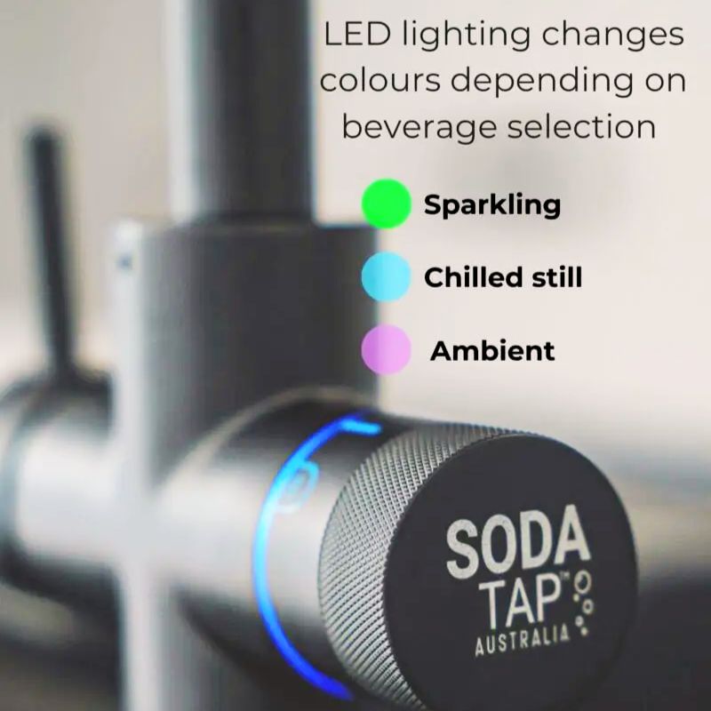 Soda Tap 5 in 1 Sparkling, Chilled & Ambient Filtered Soda Water Tap
