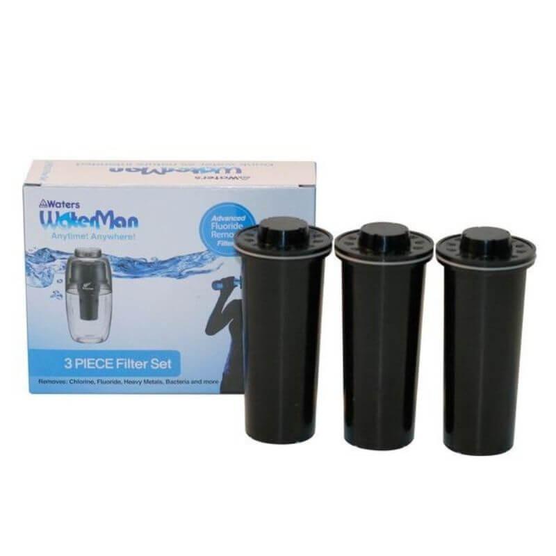 Waters Co 3 Pack Replacement Filters For Waterman 600Ml Black Replacement Filters set