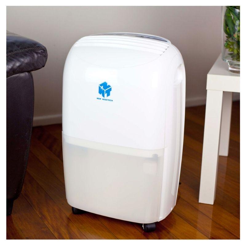 Ausclimate Nwt Medium 20L Dehumidifier angle view in the floor