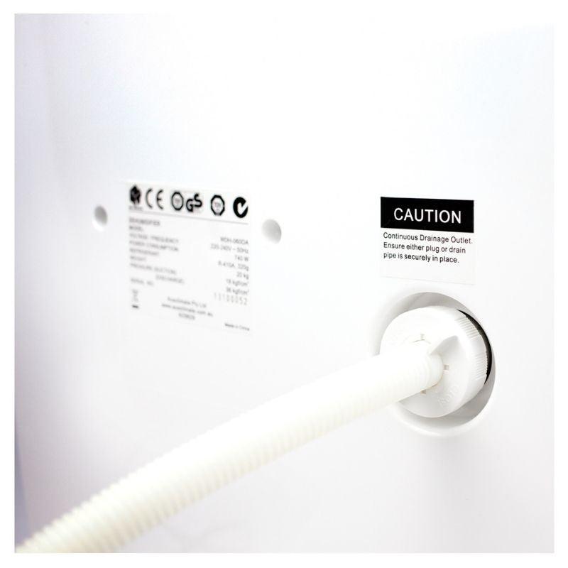 Ausclimate Supreme All-Seasons 50L Dehumidifier drainage hose