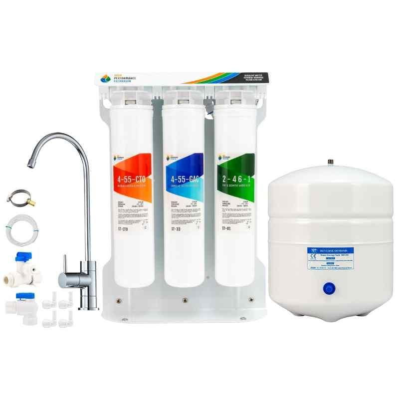 HPF 5 Stage Quick Change Alkaline Undersink Reverse Osmosis System 1-Eq5An