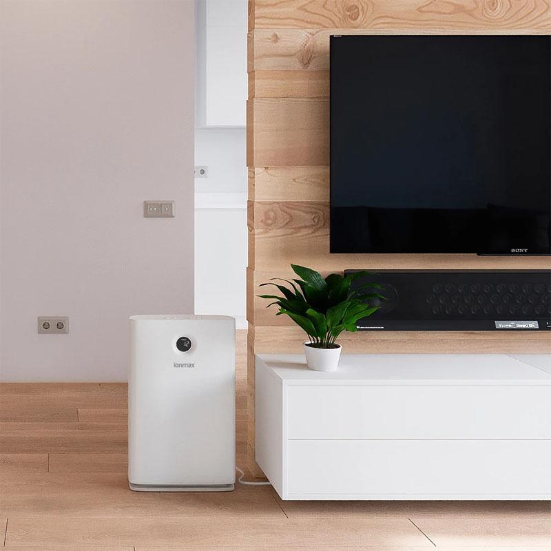 Ionmax 430 air purifier in lounge room