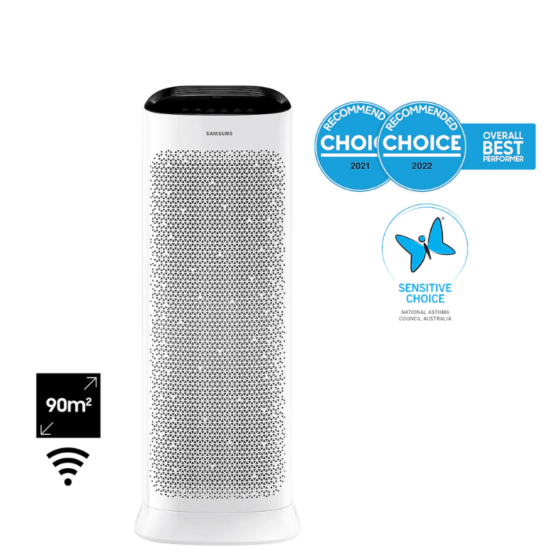Samsung Ultimate Air Purifier AX90 with Wi-Fi choice and sensitive choice approved